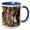 Blue/White, variant on , Papua New Guinea, Dobu Island. Seashell and Bead Artifacts., 15oz Two-tone Yellow Mug