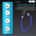 thumbnail image 4 of MARINE CITY Blue Bungee Cord with Stainless Steel Hook  15 Inches, Durable, Weatherproof for Marines, Boats, Camping, Ships, Tie Downs Bungee Cord Pack of 4, 4 of 8