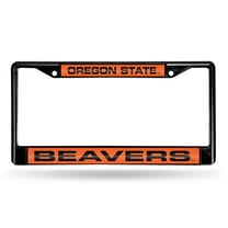 Oregon State NCAA Beavers Black Metal Laser Cut License Plate Frame