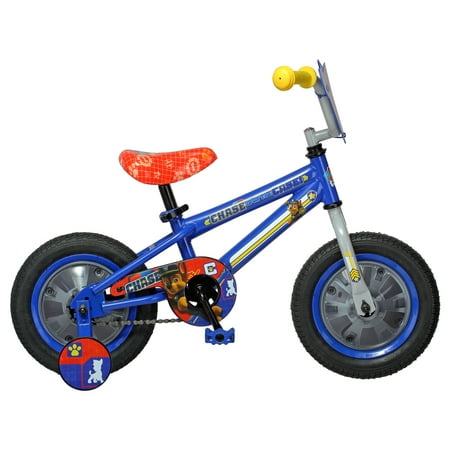 Nickelodeon Paw Patrol Chase Kids Bike, 12 inch wheel, training wheel, ages 2 - 4, blue, boys, (Best Training Bike For 4 Year Old)