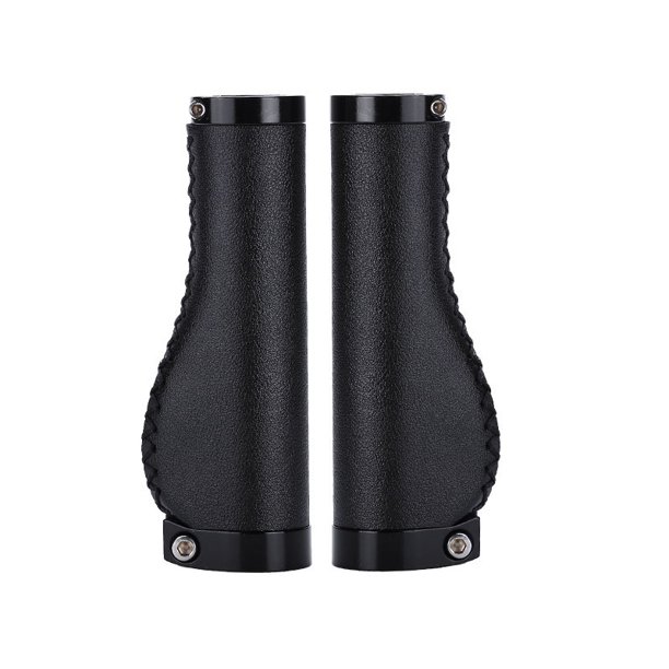 Cubierta del manillar de la bicicleta Empuñaduras del manillar de la bicicleta de cuero de fibra de 22,2 mm Protección del manillar de la bicicleta de montaña, Negro, 13 * 2,22 cm