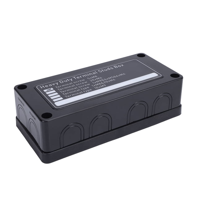 Marine Battery Distribution Block Power Busbar M8 X 5 Heavy Duty 48V 300A Safe Connection Vehicles Boats RVs
