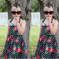 thumbnail image 3 of Vestido Estampado perfke Vestido de niña floral Flores 2T Negro, 3 of 9