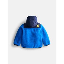 Pokemon Pikachu Boys’ Faux Shearling Jacket with Hood, Sizes XS-XL