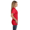 thumbnail image 4 of Hanes Ladies' 4.5 oz., 100% Ringspun Cotton nano-T V-Neck T-Shirt - S04V, 4 of 4