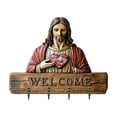 thumbnail image 2 of Wall Mounted Key Holder Organizer With Hooks Entryway Storage Rack For Home Keys Mail And, 2 of 7