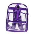 thumbnail image 4 of Mochila de tenis de estadio, unisex, ligera, de PVC, transparente Púrpura, 4 of 9