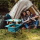 thumbnail image 2 of VILLEY Mesa de picnic portátil para acampar, mesa de playa plegable liviana con 4 portavasos y bolsa de transporte para campamento, viajes, pesca y actividades al aire libre, 2 of 5