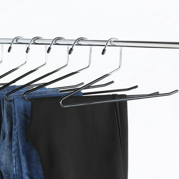 IFANLANDOR Pants Hangers for Men 12Pcs with Open Ended Design 13.8 x 5.9 inch