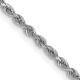 thumbnail image 1 of 14K White Gold Jbsp's 1.5mm Diamond-Cut Rope Chain (18 X 1.5) Made In Peru 1666-18, 1 of 5