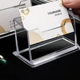 thumbnail image 5 of Yokua Multi-purpose Desk Business Card Name Holder Clear Name Card Organizers Holder, 5 of 9