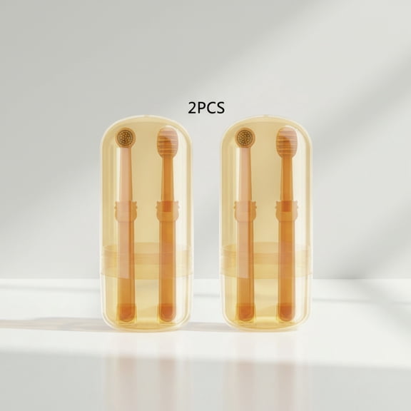 Dog and Cat Toothbrush Set for Oral Cleaning and Fresh Breath Soft Silicone Pet Dental Care Kit for Small Medium Dogs and Cats to Reduce Bad Breath, 2PCS