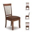 thumbnail image 3 of Bowery Hill Upholstered Dining Side Chair in Rustic Brown (Set of 2), 3 of 8
