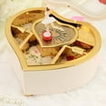thumbnail image 3 of POINTERTECK Romantic Love Heart Ballerina Music Box Jewelry Storage Case (White), 3 of 7