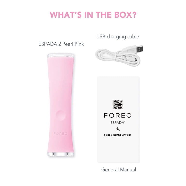 FOREO ESPADA 2 Blue LED Light 30-sec Acne Treatment - Pearl Pink