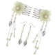 thumbnail image 5 of Juego de accesorios de peines para el cabello con borlas de boda china tradicional encantadora de 2 uds. Verde Yuyangstore Peine nupcial, 5 of 8