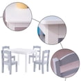 thumbnail image 4 of Giftmark 3009W White Rectangle Square table with 4 Chairs, 4 of 8