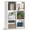 6 Cube-white, variant on LUCKLIFE 4 Cube Storage Organizer with Open Back and Removable Back Panels, Brown