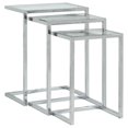 thumbnail image 1 of Addison Nesting Table Set, Chrome, 1 of 1