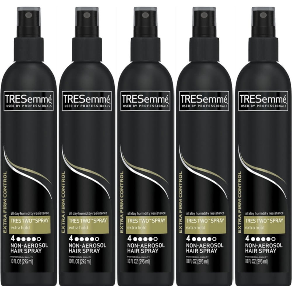 5 Pack Tresemme Tres Two Hair Spray Non Aerosol Extra Firm Hold 10 Oz Each Walmart Com Walmart Com