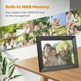 thumbnail image 4 of 10.1 Inch WiFi Digital Photo Frame Built-in 16GB Memory Smart Digital Picture Frame LCD Touch Panel Auto Rotation APP Sharing Birthday Festival Christmas Gift for Family Friends, 4 of 8