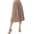 thumbnail image 1 of Falda plisada brillo sutil AMAD cafe M AMAD SS22-F16, 1 of 4