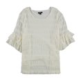 thumbnail image 1 of Blusa con Volantes Texturizados Alfani para Mujer Blanco Roto Mediana, 1 of 1