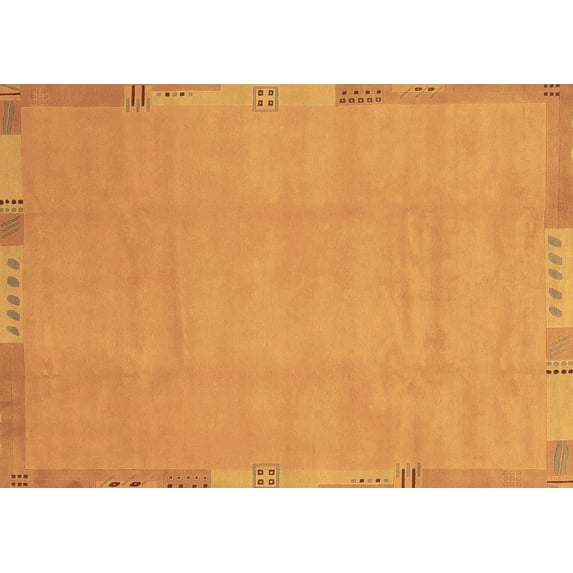 Ahgly Company Indoor Rectangle Abstract Brown Modern Area Rugs, 3' x 5'