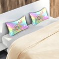 thumbnail image 7 of GZHJMY Rainbow Unicorn Satin Pillowcase for Hair and Skin Silk Pillowcase, Standard Size(20x26 inches) - Slip Cooling Satin Pillow Covers with Envelope Closure, 7 of 7