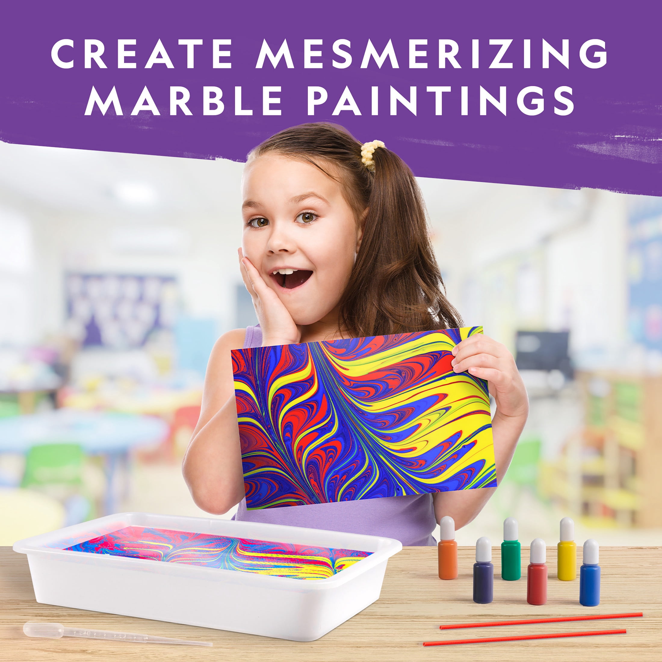 NATIONAL GEOGRAPHIC Mega Arts and Crafts Kit for Kids – Mosaic, Marbling Paint & Air Dry Clay Pottery Craft Kit for Kids Age 8-12