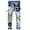 Light Blue 166, variant on Ginsiom Mens Slim Fit Ripped Jeans Distressed Printed Denim Pants