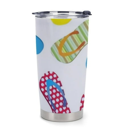 

ANYWAY.GO Thermal Insulation Coffee Travel Mug with Lid Spill Proof Summer Pattern Portable Thermal Thermal Cup for Car 20oz