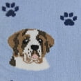 thumbnail image 2 of Saint Bernard Dog Breed Socks Unisex Sock Daddy by E&S Pets, Blue Socks, 2 of 3