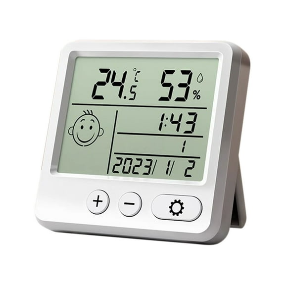 Digital Hygrometer & Thermometer - High-Precision Indoor Temperature & Humidity Monitor with LCD Display, Wall-Mount or Desktop Weather Station