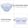 thumbnail image 3 of Raindrops Plastic Elevated Cat Dish with Comfortable Tilt for Small Dogs and Cats, 3 of 6
