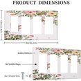 thumbnail image 4 of Bird Floral Green Leaves Hummingbird Quad Rocker Light Switch Plates Outlet Covers Decorative Electrical Wall Plate Receptacle Switchplate Decorate Plug Cover For Bathroom Kitchen 8 * 4.5 Inch, 4 of 5