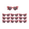 thumbnail image 1 of Gafas De Sol Corazón Accesorios Moda Niñas/Mujer 10 pzs Lentes ROJA, 1 of 3