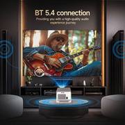 [900ANSI&Auto Focus] Magcubic 8K Support Native 1080P Full HD Projector, Auto Keystone Movie Projector with WiFi 6 & BT 5.4, Android 14 with Built-in Apps, Smart Projector for Home Theater HY350MAX