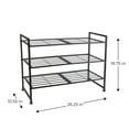 Mainstays 3 Tier Metal Shoe Rack
