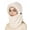 White, variant on Balaclava Ski Mask for Women Men, Winter Fleece Wind-Resistant Warm 3-in-1 Face Cover and Neck Warmer for Cycling Motorcycle Skiing