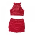 thumbnail image 2 of EIMELI Wonen‘s Straps Sparkling Sequins Gowns Rhythm Ballroom Salsa Samba Rumba Tango Latin Dance Dress, 2 of 10