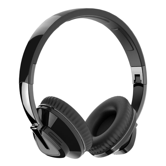 Injueey Auriculares inalámbricos Subwoofer compatible con Bluetooth con micrófono Auriculares Cables de audio/vídeo Negro