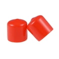 thumbnail image 2 of Unique Bargains Screw Thread Protectors, 7/8-inch ID Rubber Round End Cap Cover Red Flexible Tube Caps Tubing Tip 10pcs, 2 of 3