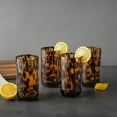 thumbnail image 3 of Thyme & Table 20 fl oz Brown Tortoise Glasses, Set of 6, 3 of 5
