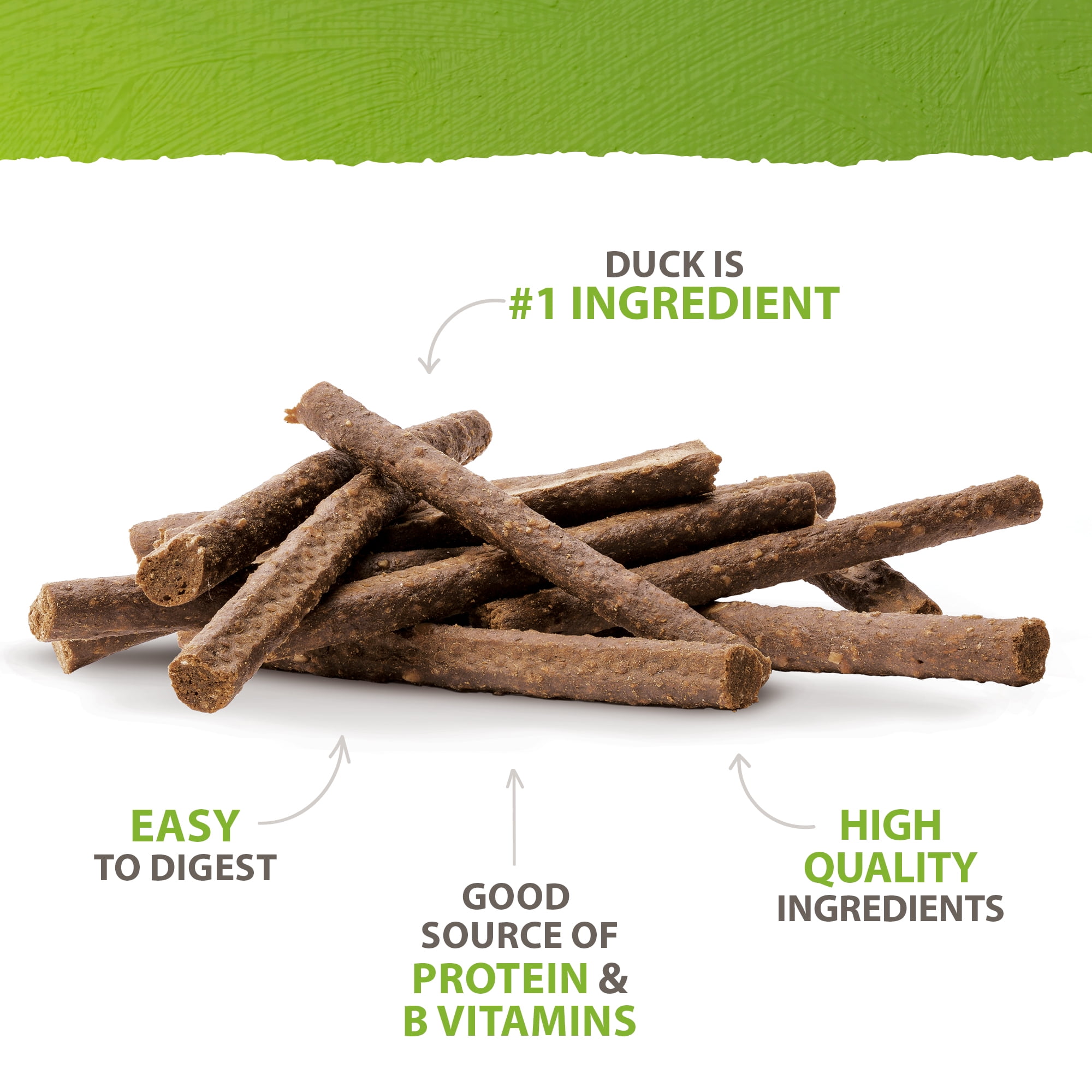 Caledon Farms Chewy Duck Sticks 7.76 Oz, Dog Treats