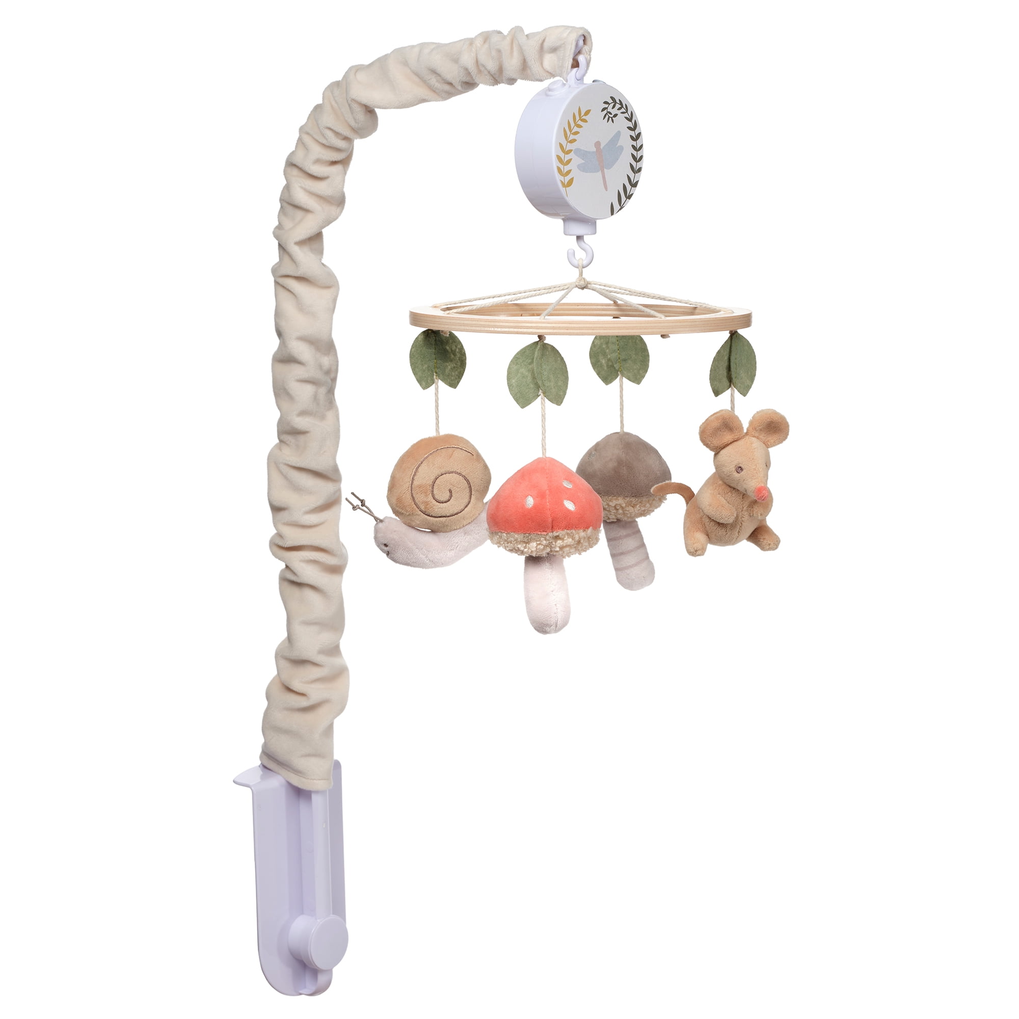 Lambs & Ivy Mushroom Meadow Musical Baby Crib Mobile Soother Toy