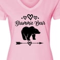 thumbnail image 4 of Inktastic Grammie Bear Grandma Women's V-Neck T-Shirt, 4 of 5