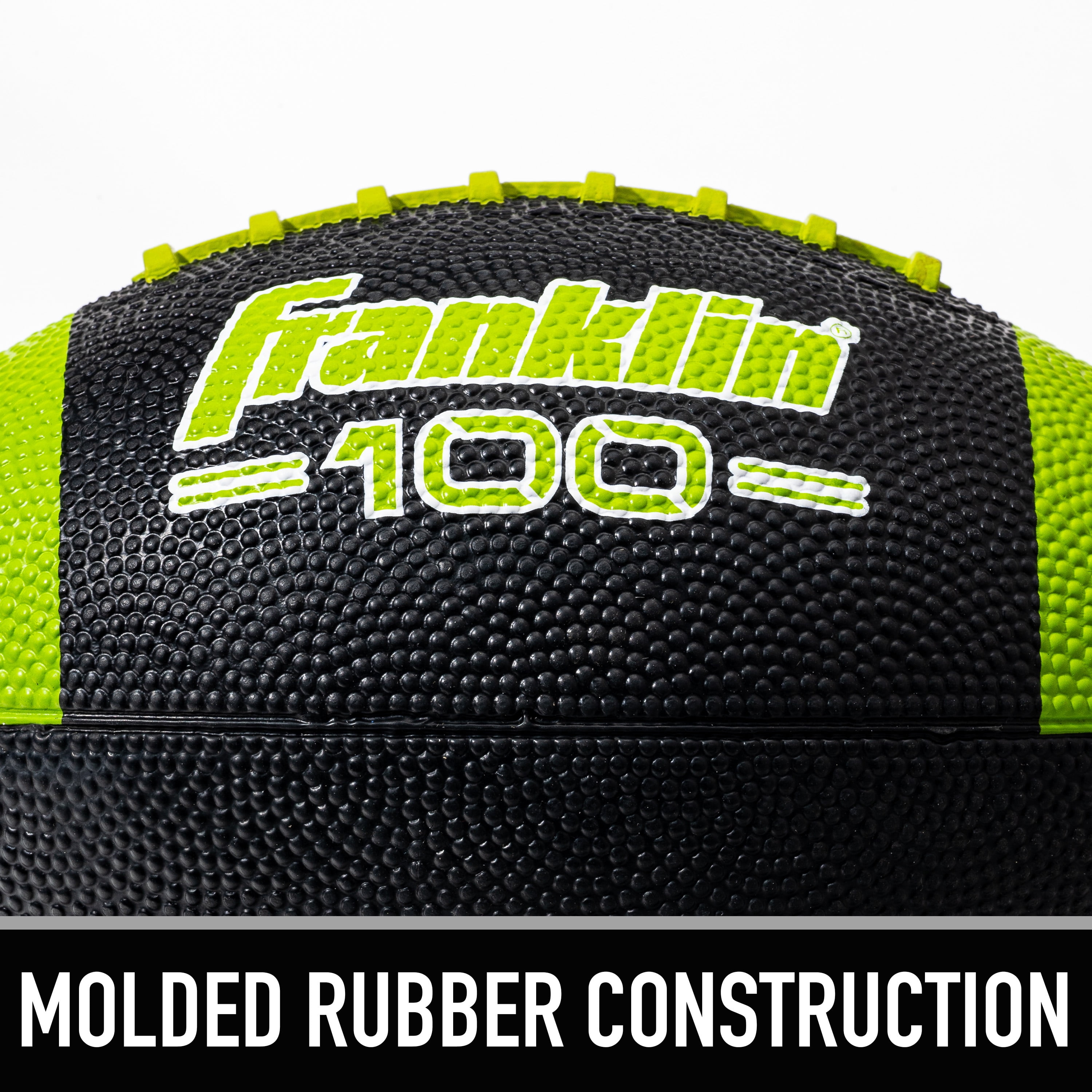 Franklin Sports Junior Size Rubber Football - 12 Pack Deflated with Pump