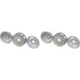 thumbnail image 1 of Gmade 70172 1.9 SR02 Beadlock Wheels (2 Piece), Semigloss Silver, 1 of 2