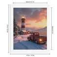 thumbnail image 2 of Paint By Numbers Kit for Adults Beginner - DIY Winter Lighthouse Vintage Truck Sunset Canvas Painting Kits for Adults, Frameless Paint By Number for Adults for Home Wall Decor 16x20 Inch, 2 of 7